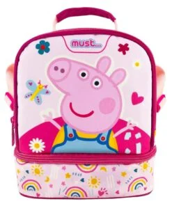 Τσαντάκι Φαγητού Ισοθερμικό Peppa Pig Must 2 Θήκες