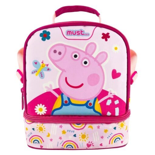 Τσαντάκι Φαγητού Ισοθερμικό Peppa Pig Must 2 Θήκες