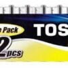 12 Μπαταρίες / συσκευασία LR6-AA TOSHIBA High Power