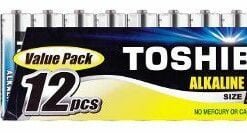 12 Μπαταρίες / συσκευασία LR6-AA TOSHIBA High Power