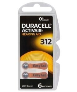 6 Μπαταρίες ακουστικών / blister 312 DURACELL