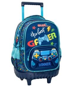 Σχολική Τσάντα Τρόλεϋ Δημοτικού Must The Best Gamer 3 Θήκες
