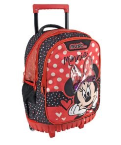 Σχολική Τσάντα Τρόλεϊ Δημοτικού Disney Minnie Mouse Must 3 Θήκες