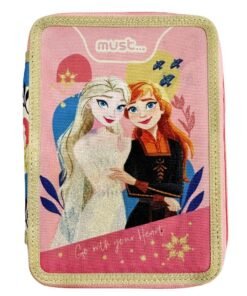 Κασετίνα Διπλή Γεμάτη Disney Frozen 2 Go With Your Heart Must
