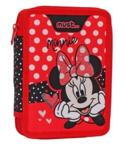 Κασετίνα Διπλή Γεμάτη Disney Minnie Mouse Must