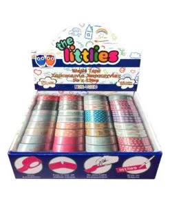 Αυτοκόλλητη Χαρτoταινία Χειροτεχνίας The littlies 19 Σχέδια 15μμ. x 5μ.