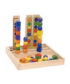 Ξύλινα Παιχνίδια, Ξύλινο παζλ  λογικής με χάντρες