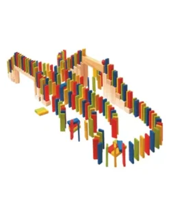 Ξύλινα Παιχνίδια, Πολύχρωμο Ντόμινο 200 τμχ.