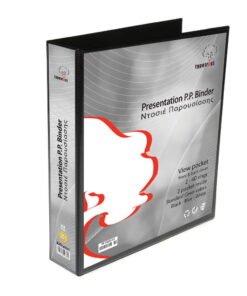 Μαύρο Ντοσιέ Παρουσίασης 2D ράχη 5.5cm