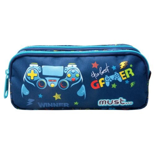 Σχολική Κασετίνα Βαρελάκι Must The Best Gamer 2 Θήκες