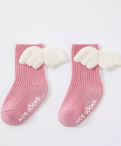 Καλτσάκια Angels socks με φτερα ροζ