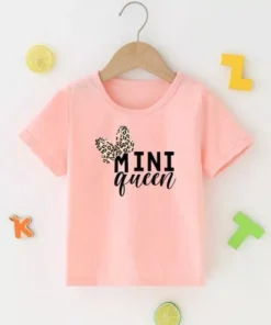 Μπλούζα κοντομάνικη για κορίτσι mini queen