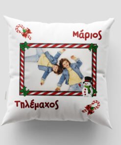 Χριστουγεννιάτικο μαξιλάρι με φωτογραφία - Σχέδιο 4
