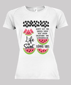 Αθλητική μπλούζα με εκτύπωση - γυναικεία