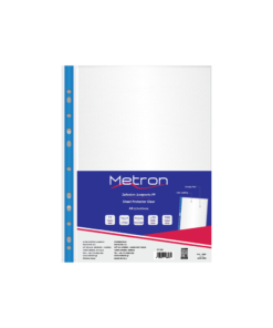 METRON ΖΕΛΑΤΙΝΗ Α4 ΑΝΟΙΧΤΗ ΠΛΑΙ ENIΣXΥΜΕΝΗ ΜΠΛΕ 100 τεμάχια