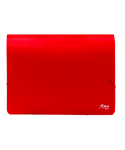 METRON ΦΑΚΕΛΟΣ 12 ΘΕΣΕΩΝ ΛΑΣΤΙΧΟ Α4 ΚΟΚΚΙΝΟ