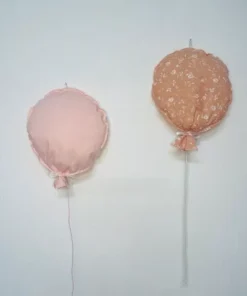 Διακοσμητικά μπαλόνια ροζ και κεραμιδί φλοράλ