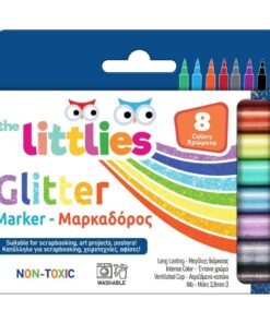 Μαρκαδόροι Ζωγραφικής The littlies Glitter 8 Χρώματα