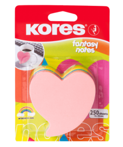 Ετικέτες Καρδιά ΚΟRΕS 70Χ70 Κύβος FΑΝΤΑSΥ 250Φύλλων