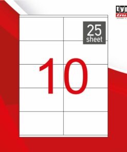 Typotrust 250 Αυτοκόλλητες Ετικέτες Α4 Ορθογώνιες 105x57mm