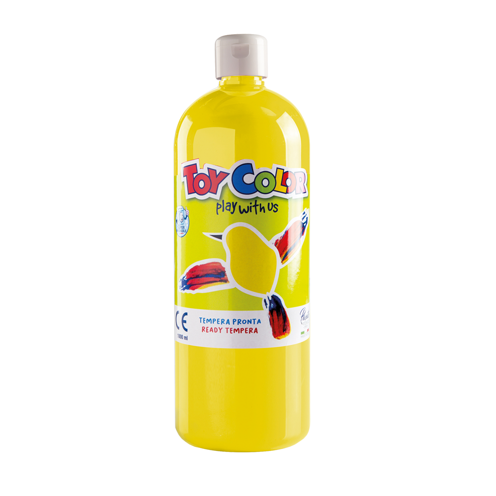 TOY COLOR ΤΕΜΠΕΡΑ SUPERWASHABLE 1000ml PRIMARY ΚΙΤΡΙΝΗ