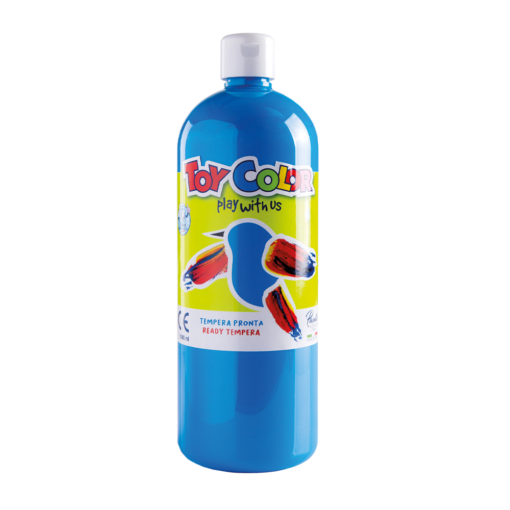 TOY COLOR ΤΕΜΠΕΡΑ SUPERWASHABLE 1000ml PRIMARY CYAN ΜΠΛΕ