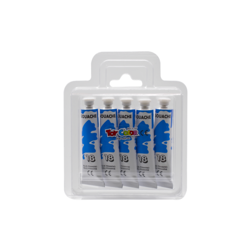 TOY COLOR ΤΕΜΠΕΡΑ SUPERWASHABLE 12ml PRIMARY CYAN ΜΠΛΕ 5 ΤΕΜΑΧΙΑ
