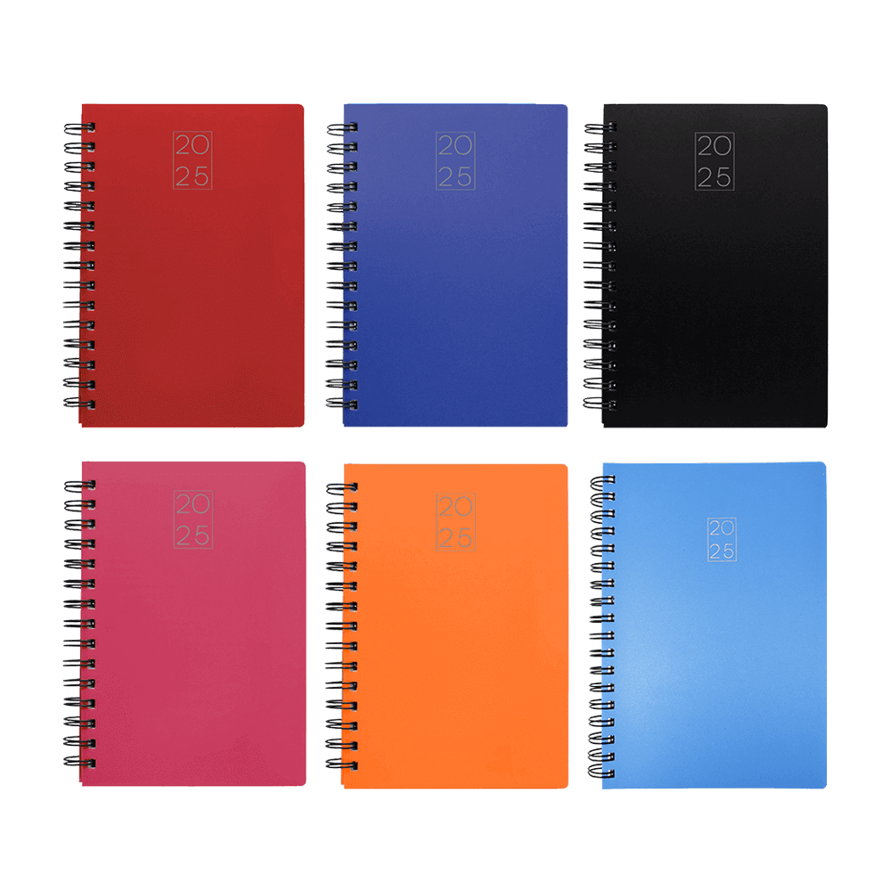 ΗΜΕΡΟΛΟΓΙΟ ΗΜΕΡΗΣΙΟ ΣΠΙΡΑΛ ΕΥΚΑΜΠΤΟ ΕΞΩΦΥΛΛΟ PP 14x21cm