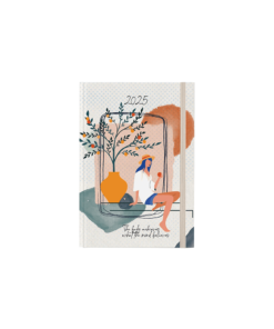 ΗΜΕΡΟΛΟΓΙΟ ΗΜΕΡΗΣΙΟ ΜΕ ΛΑΣΤΙΧΟ ΣΚΛΗΡΟ ΕΞΩΦΥΛΛΟ ΠΛΑΣΤΙΚΟΠΟΙΗΣΗ 14x21cm WELLNESS