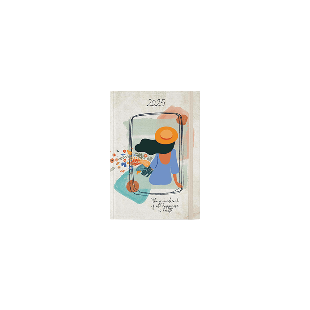 ΗΜΕΡΟΛΟΓΙΟ ΗΜΕΡΗΣΙΟ ΛΑΣΤΙΧΟ ΣΚΛΗΡΟ ΕΞΩΦΥΛΛΟ ΠΛΑΣΤΙΚΟΠΟΙΗΣΗ 12x17cm WELLNESS