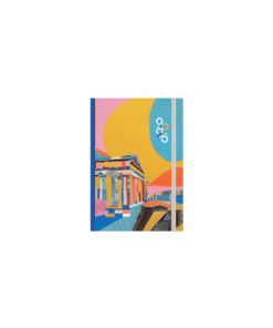 ΗΜΕΡΟΛΟΓΙΟ ΗΜΕΡΗΣΙΟ ΜΕ ΛΑΣΤΙΧΟ ΣΚΛΗΡΟ ΕΞΩΦΥΛΛΟ ΠΛΑΣΤΙΚΟΠΟΙΗΣΗ 12x17cm COLLAGE