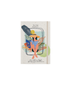 ΗΜΕΡΟΛΟΓΙΟ ΗΜΕΡΗΣΙΟ ΜΕ ΛΑΣΤΙΧΟ ΣΚΛΗΡΟ ΕΞΩΦΥΛΛΟ ΠΛΑΣΤΙΚΟΠΟΙΗΣΗ 14x21cm WELLNESS