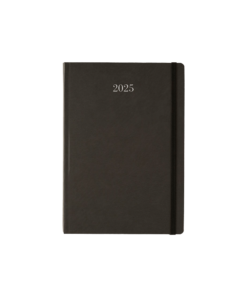 ΗΜΕΡΟΛΟΓΙΟ ΗΜΕΡΗΣΙΟ ΜΕ ΛΑΣΤΙΧΟ ΗΜΙΕΥΚΑΜΠΤΟ ΕΞΩΦΥΛΛΟ PVC 17x24cm ELEGANTA ΑΝΘΡΑΚΙ