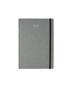 ΗΜΕΡΟΛΟΓΙΟ ΗΜΕΡΗΣΙΟ ΜΕ ΛΑΣΤΙΧΟ ΗΜΙΕΥΚΑΜΠΤΟ ΕΞΩΦΥΛΛΟ PVC 17x24cm ELEGANTA ΓΚΡΙ/ΓΑΛΑΖΙΟ