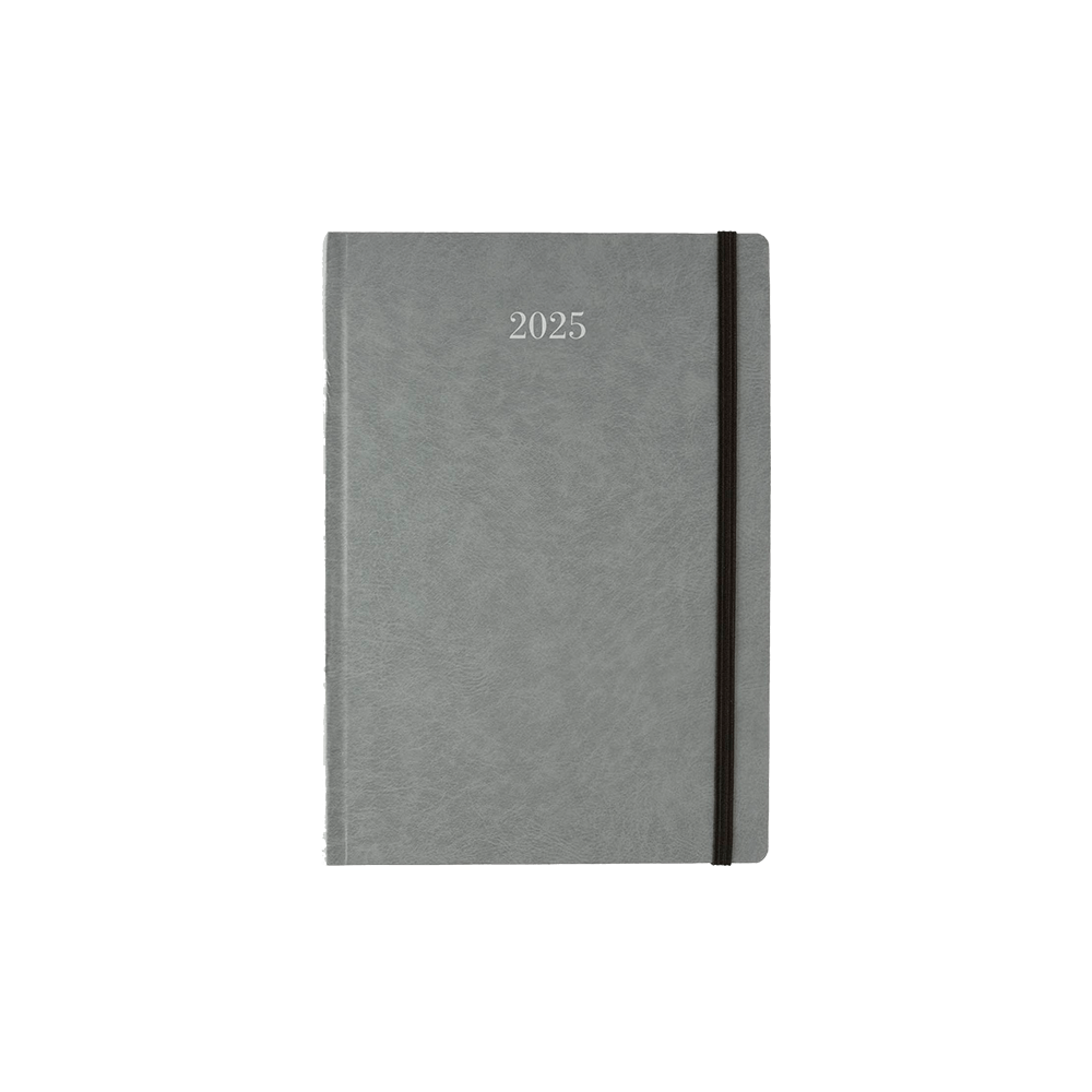 ΗΜΕΡΟΛΟΓΙΟ ΗΜΕΡΗΣΙΟ ΜΕ ΛΑΣΤΙΧΟ ΗΜΙΕΥΚΑΜΠΤΟ ΕΞΩΦΥΛΛΟ PVC 17x24cm ELEGANTA ΓΚΡΙ/ΓΑΛΑΖΙΟ
