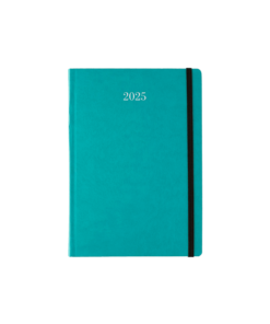 ΗΜΕΡΟΛΟΓΙΟ ΗΜΕΡΗΣΙΟ ΜΕ ΛΑΣΤΙΧΟ ΗΜΙΕΥΚΑΜΠΤΟ ΕΞΩΦΥΛΛΟ PVC 17x24cm ELEGANTA ΤΥΡΚΟΥΑΖ