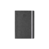 ΗΜΕΡΟΛΟΓΙΟ ΗΜΕΡΗΣΙΟ ΜΕ ΛΑΣΤΙΧΟ ΗΜΙΕΥΚΑΜΠΤΟ ΕΞΩΦΥΛΛΟ ΔΕΡΜΑΤΙΝΗ 17x24cm LINIO ΑΝΘΡΑΚΙ