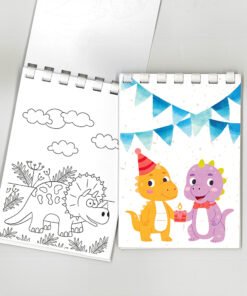 Δώρο για πάρτυ - Μπλοκάκι χρωματισμού δεινοσαυράκια