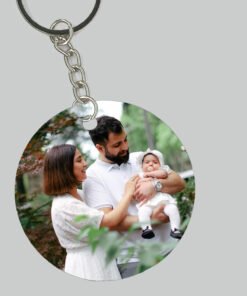 Μπρελόκ με Φωτογραφία - Στρόγγυλο ακρυλικό διπλής όψης