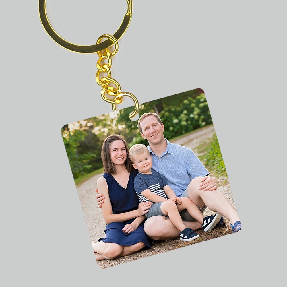 Μπρελόκ με Φωτογραφία - Τετράγωνο - Image 2